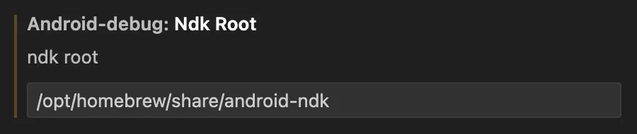 NDK Root Setting