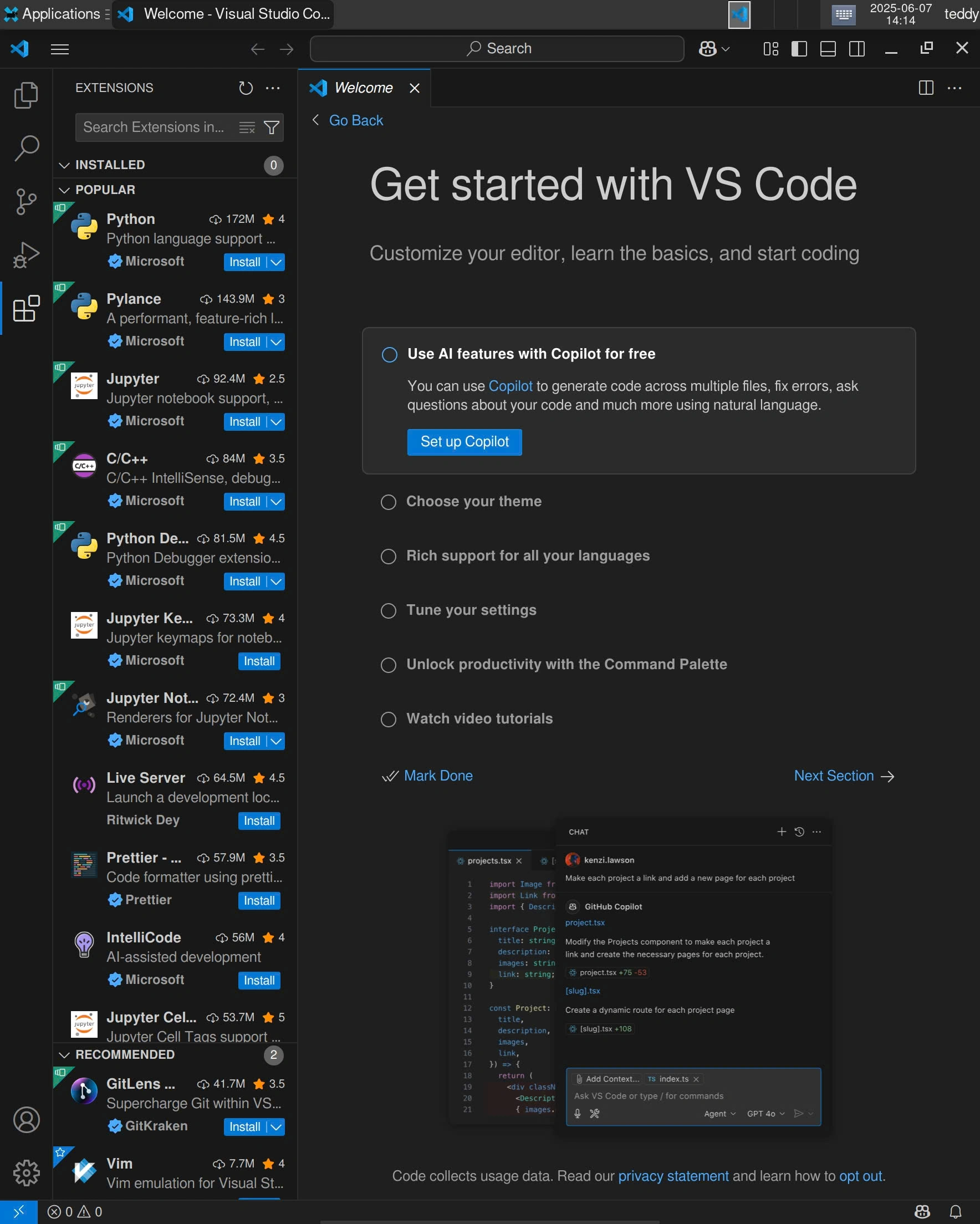 Visual Studio Code on Local Desktop